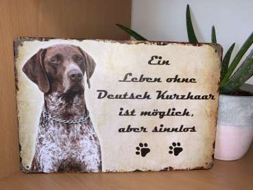 Tierschild Deutsch Kurzhaar